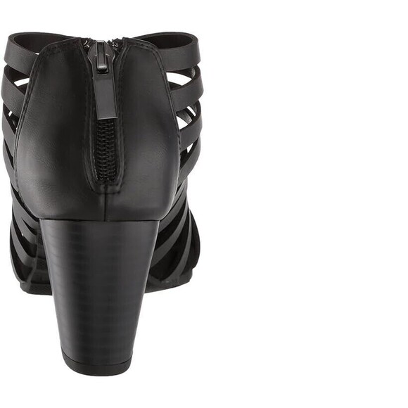 Easy Street Dreamer Women's Open Toe Heels Bootie Black NEW 9.5M - Picture 3 of 4